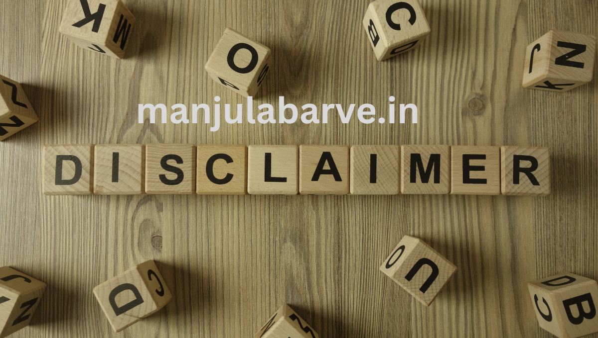 Disclaimer-manjulabarve.in